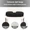 Mind Reader Memory Foam Seat Cushion with Air-Cloud Technology, Black